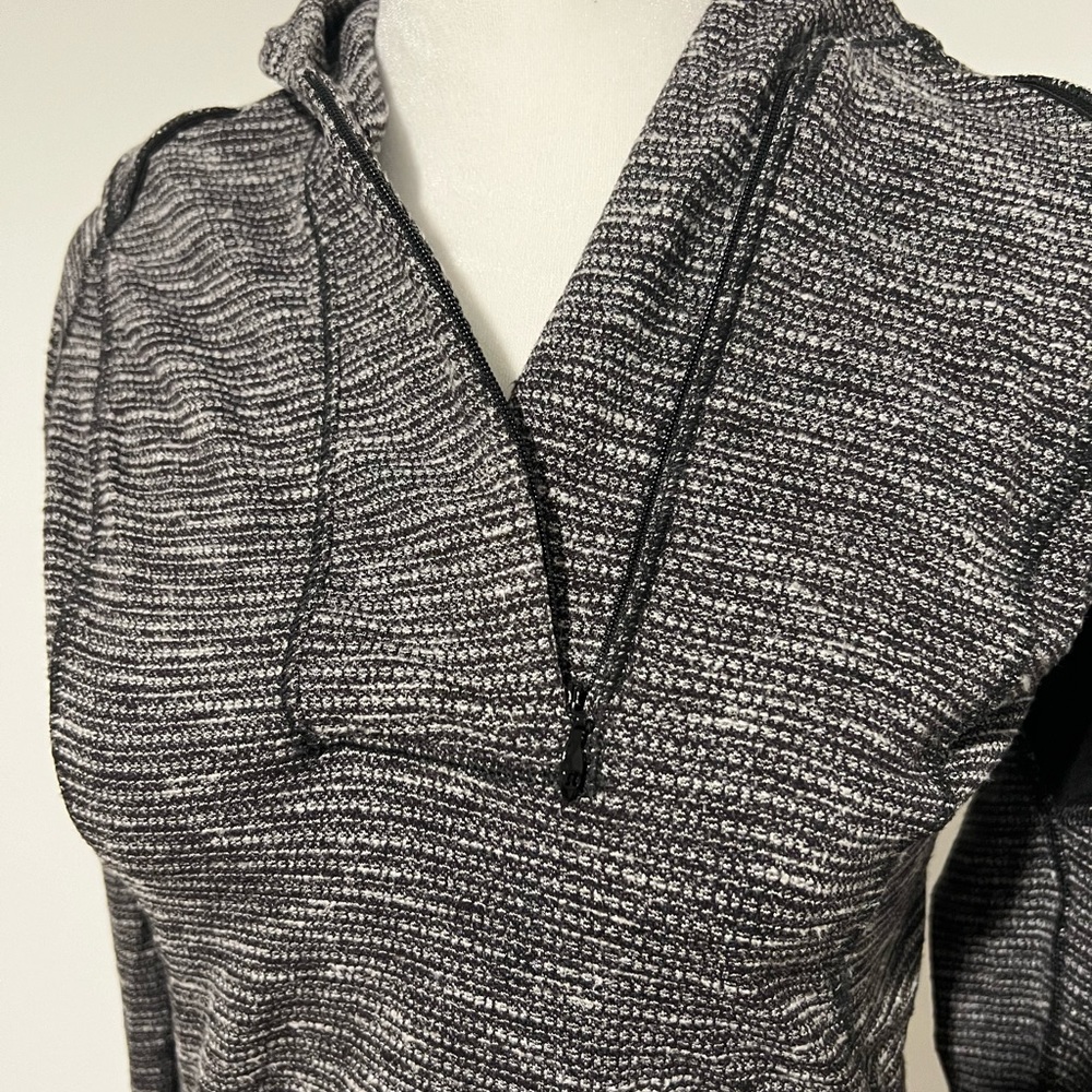 Lululemon Think Fast Pullover Coco Pique Black / Black Size 6‎ - Picture 4 of 15
